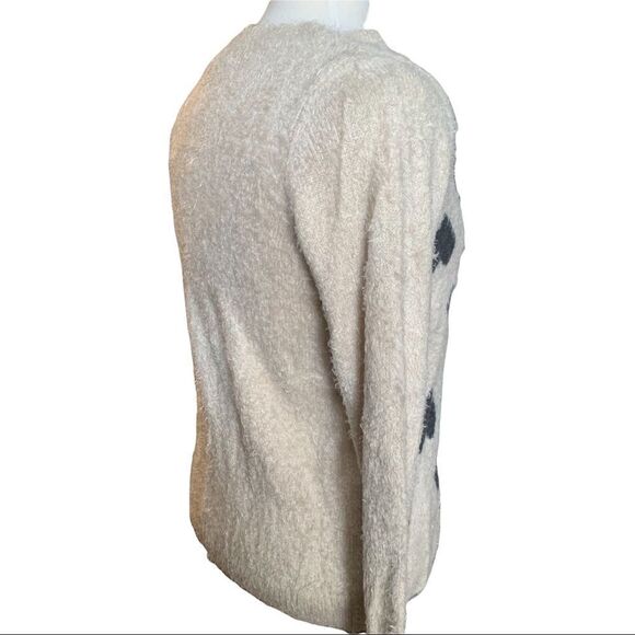 LC Lauren Conrad Long Sleeve Crewneck Very Soft Fuzzy Sweater M - Picture 6 of 8